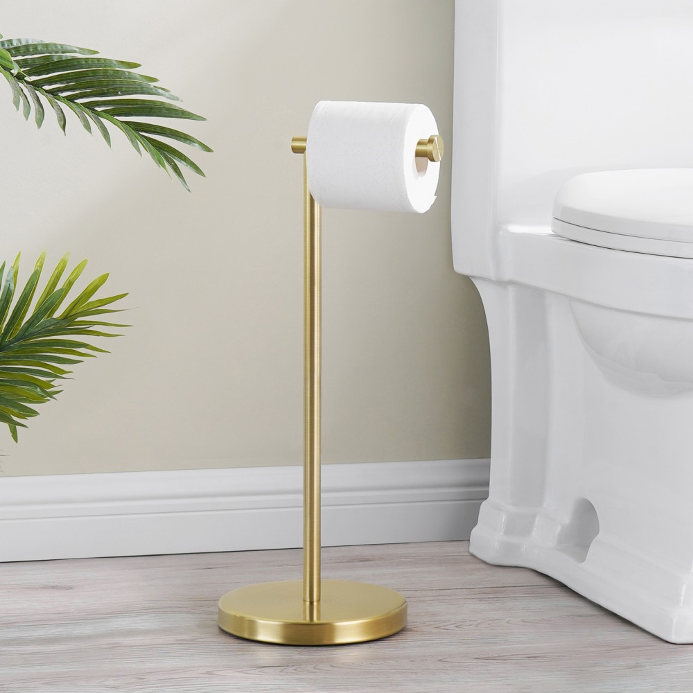 BATHSIR bathsir crystal toilet paper holder, gold toilet roll