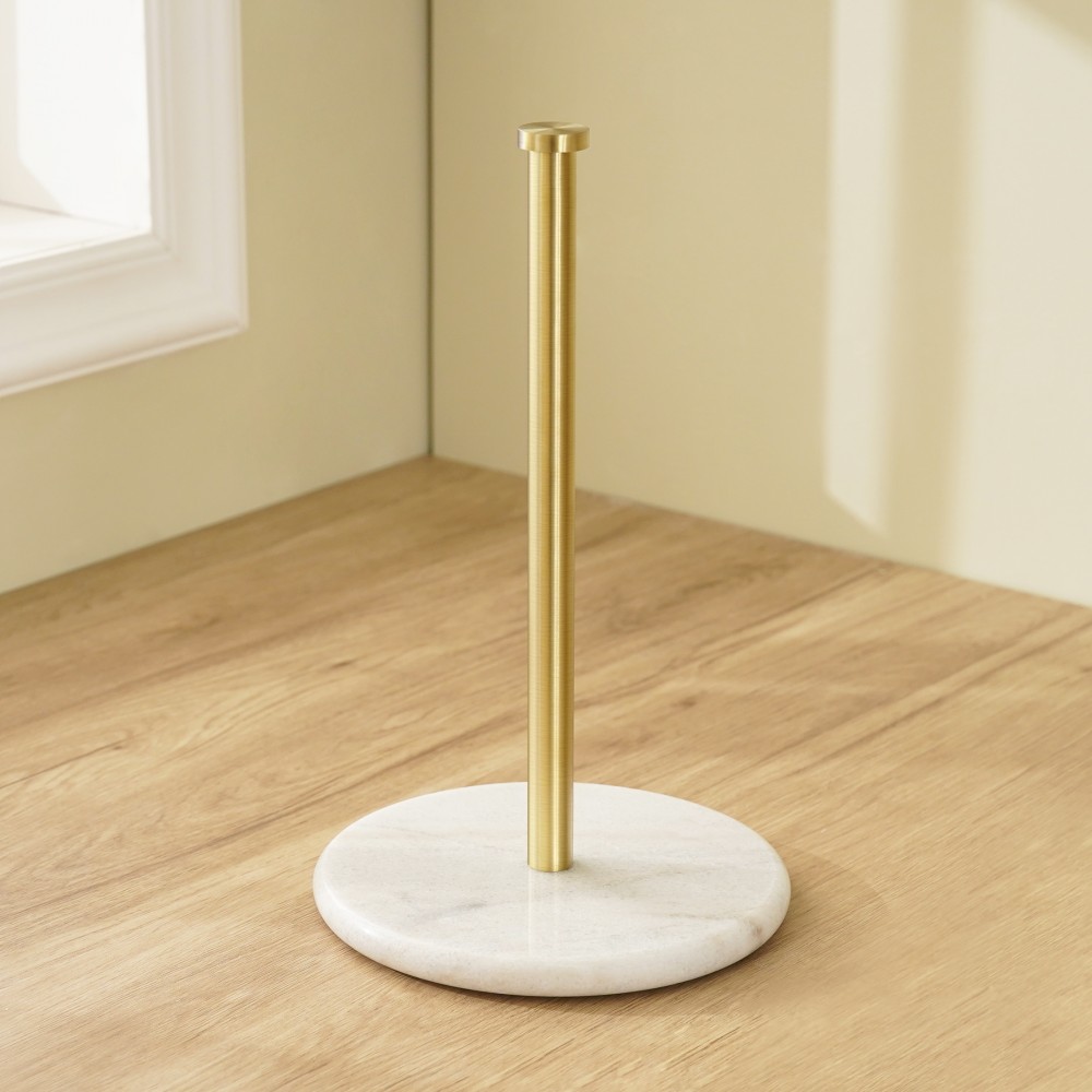 Precious Paper Towel Holder In Gold And Black