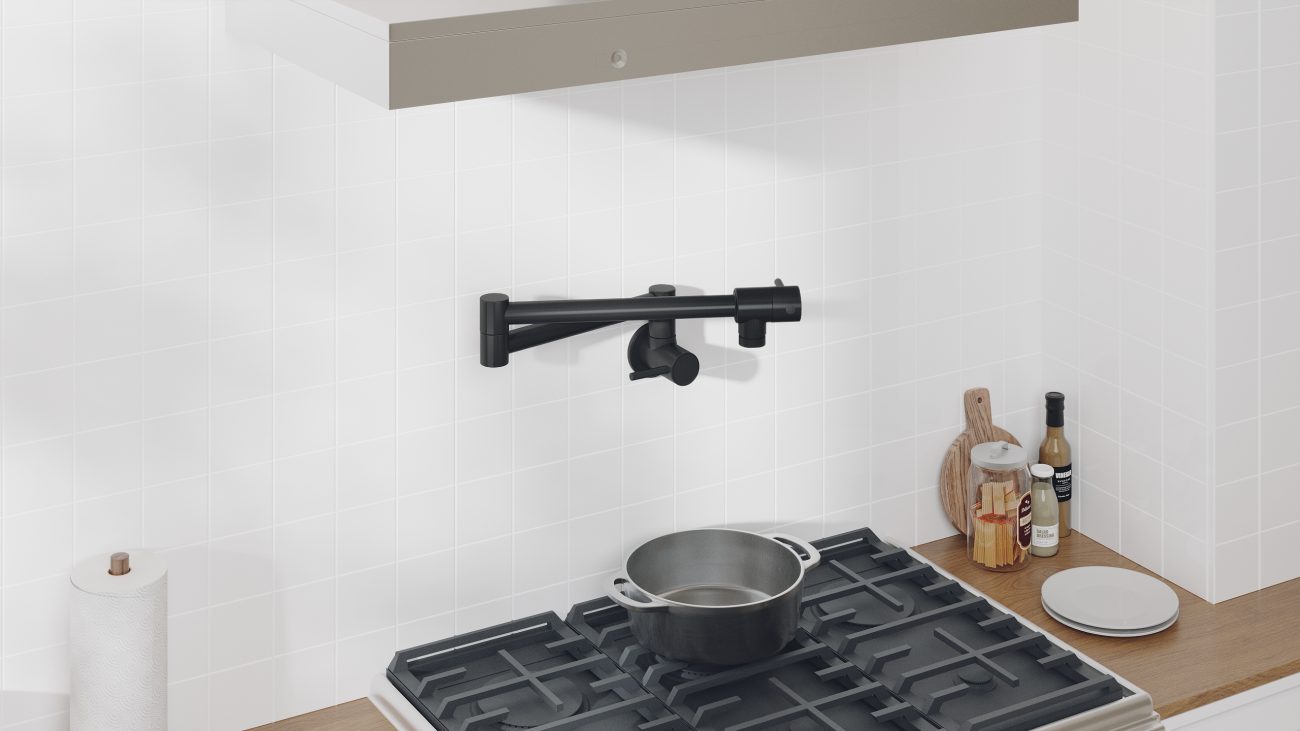 KES pot filler faucet, a specialized kitchen faucet designed to fill pots directly on the stovetop, enhancing convenience and efficiency in cooking.